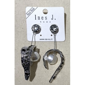 ORECCHINI IN METALLO E STRASS