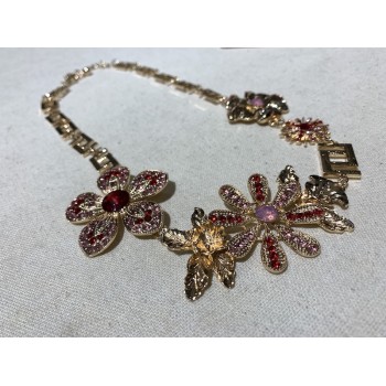 COLLANA IN METALLO FIORE