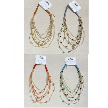 COLLANA IN CRISTALLI COLORATI