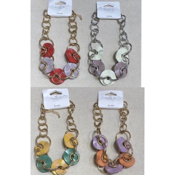 COLLANA IN LEGNO COLORATO
