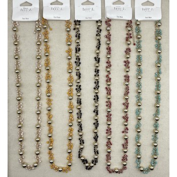 COLLANA IN CRISTALLI COLORATI