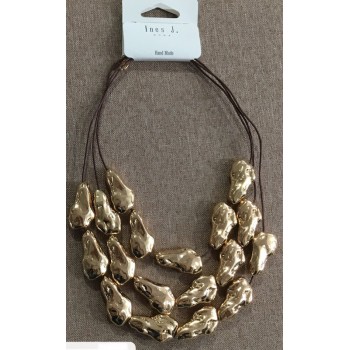 COLLANA IN METALLO A GOCCIA
