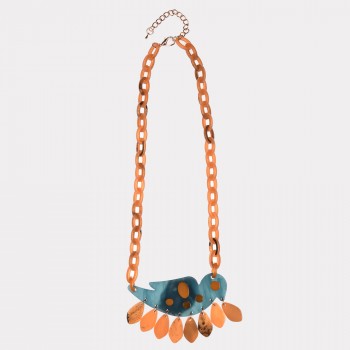 COLLANA IN RESINA CIVETTA