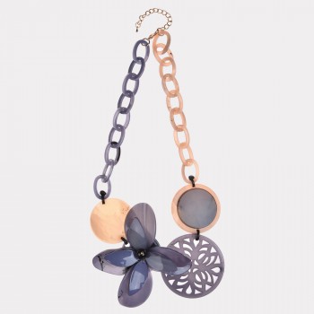 COLLANA IN RESINA FIORE