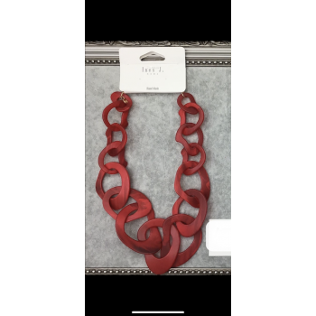 COLLANA IN RESINA ROSSO