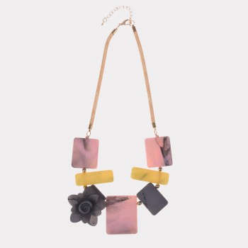 COLLANA IN RESINA FIORE