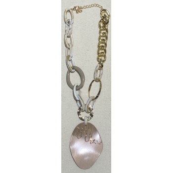 COLLANA IN RESINA E STRASS
